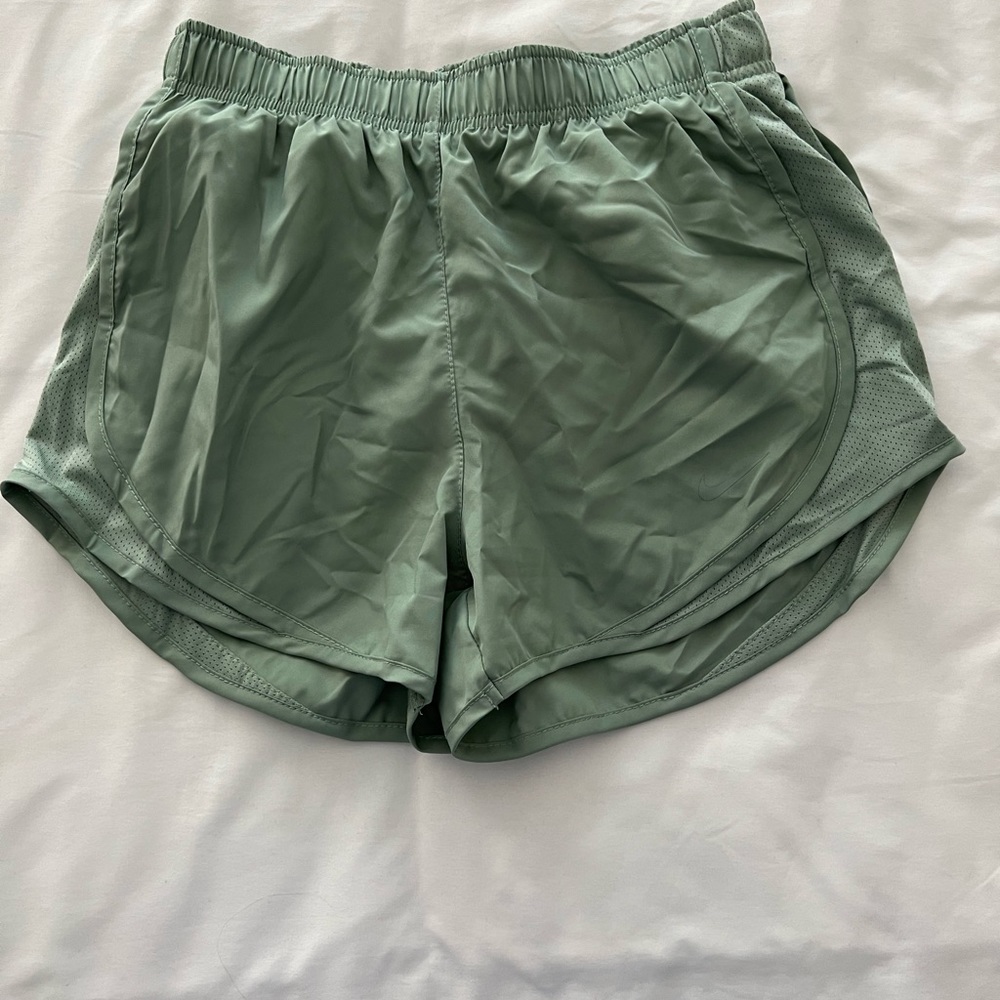 Green Nike shorts
